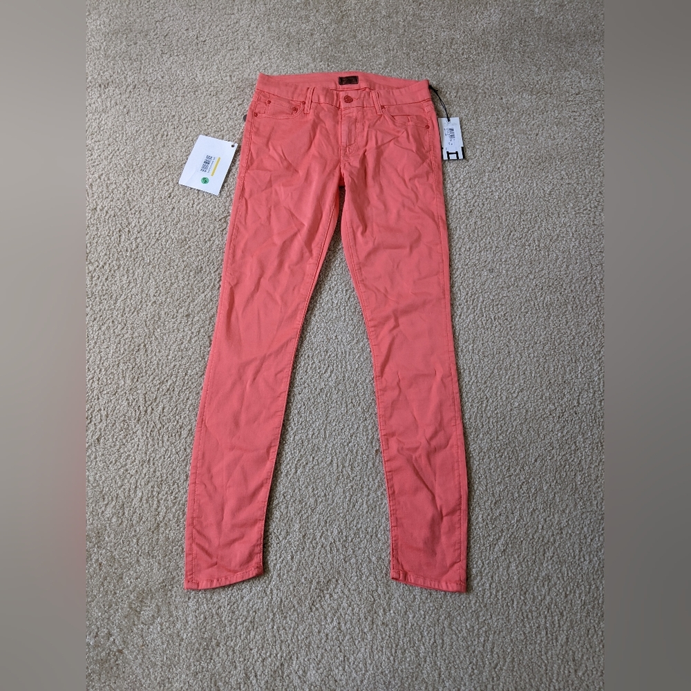NEW / MOTHER / Skinny jeans / Coral / Size 26